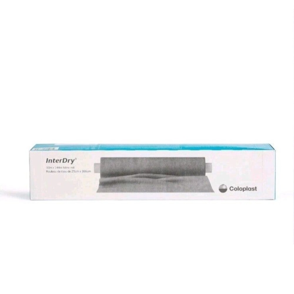 Coloplast InterDry 10" x 144" Moisture-wicking Fabric Roll  Silver
